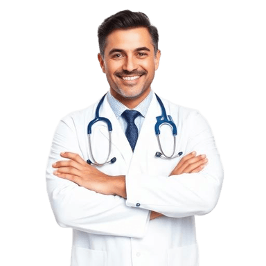 Smiling dentist